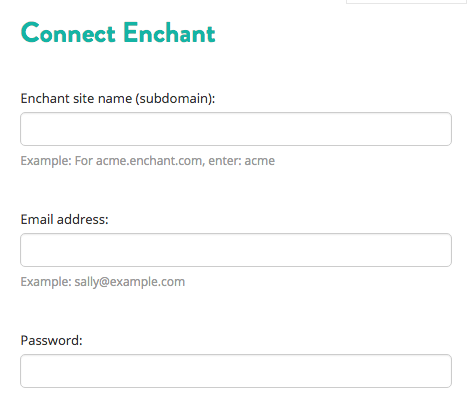 Sync Enchant tickets via API